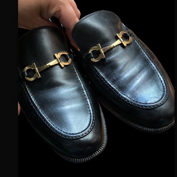 Vintage  Salvatore Ferragamo HORSEBIT Loafer Hold tone Men’s size 10 - Picture 3 of 8